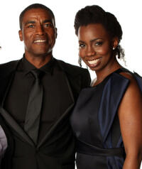Charles Parnell and Adepero Oduye at the 43rd NAACP Image Awards in California.