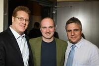 Jeffory Lawson, Christian Parker and Neil Pepe at the opening night of "Make Me."