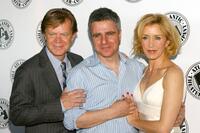 William H. Macy, Neil Pepe and Felicity Huffman at the Atlantic Theater Company's Spring Gala.