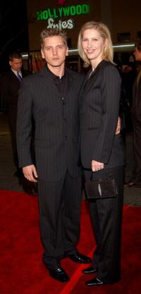 Barry Pepper and Cindy at the premiere of "We Were Soldiers."