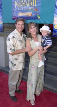 Ray and Jodi Benson with McKinley at the premiere of "The Little Mermaid II: Return to the Sea."