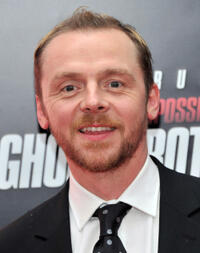 Simon Pegg at the New York premiere of "Mission: Impossible - Ghost Protocol."
