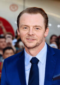 Simon Pegg at the New York premiere of "Mission: Impossible - Rogue Nation."