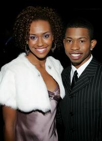 Ryan Michelle Bathe and Marcus T. Paulk at the 10th Annual Multicultural Prism Awards cocktail party.