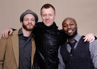 Will Bouvier, Jay Paulson and Anslem Richardson at the Portrait Session of "Black Rock" during the 2012 Sundance Film Festival.