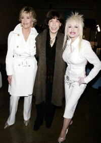 Jane Fonda, Lily Tomlin and Dolly Parton at the "9 to 5" 25th Anniversary DVD Launch and Cast Reunion party.