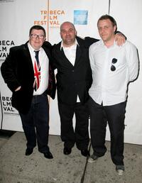 Perry Benson, Director Shane Meadows and Paul Fraser at the premiere of "Somers Town" during the 2008 Tribeca Film Festival.