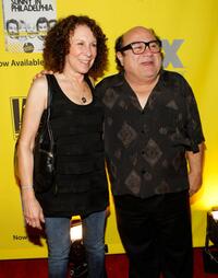 Rhea Perlman and Danny DeVito at the Season 4 DVD launch party of "It's Always Sunny In Philadelphia."