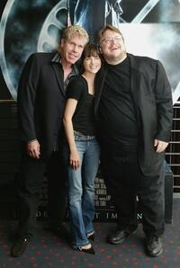 Ron Perlman, Selma Blair and Guillermo del Toro at the photocall of the German premiere of "Hellboy."