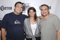 Director Alfredo de Villa, Director Elizabeth Gardner and Richard Petrocelli at the after party of the photocall of "Adrift In Manhattan."