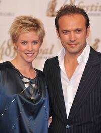 Audrey Looten and Vincent Perez at the TF1 party during the 2008 Monte Carlo Television Festival.