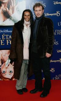 Karine Silla and Vincent Perez at the premiere of "Enchanted."
