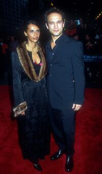 Korine and Vincent Perez at the world premiere of "I Dreamed Of Africa."