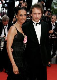 Karine Silla and Vincent Perez at the premiere of "Selon Charlie" during the 59th International Cannes Film Festival.