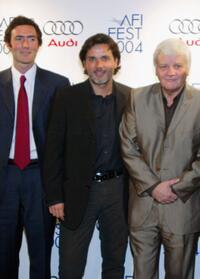 Producer Nicolas Mauvernay, Director Christophe Barratier and Jacques Perrin at the premiere of "The Chorus."