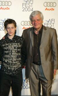 Jean-Baptiste Maunier and Jacques Perrin at the after party of the premiere of "The Chorus."