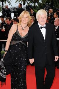 Jacques Perrin and Guest at the premiere of "Bright Star" during the 62nd International Cannes Film Festival.