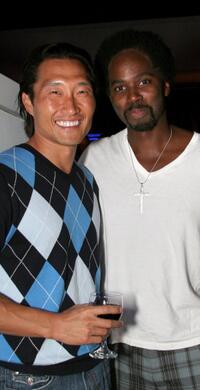 Daniel Dae Kim and Harold Perrineau, Jr. at the "House of Boateng" celebration.