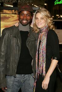 Harold Perrineau, Jr. and his Wife Brittany Perrineau at the premiere of "We Are Marshall."