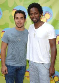 Wilmer Valderrama and Harold Perrineau, Jr. at the premiere of "Handy Manny."