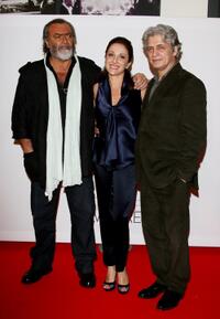 Diego Abatantuono, Carla Signoris and Fabrizio Bentivoglio at the premiere of "Happy Family."