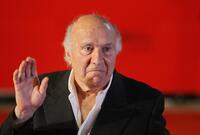 Michel Piccoli and Director Otar Iosselianiat at the Rome Film Festival screening of "Jardins en Automne".