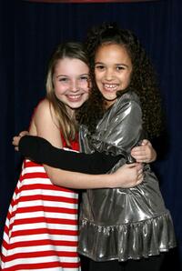 Sammi Hanratty and Madison Pettis at the Disney Family Night at High School Musical.
