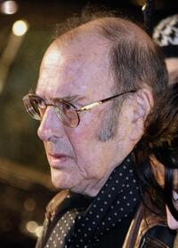 Harold Pinter at the London premiere of the film "Sleuth".