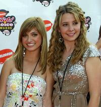 Francesca Catalano and Katija Pevec at the 18th Annual Kids Choice Awards.