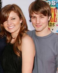 Katija Pevec and Jerad Anderson at the 19th Annual Kid's Choice Awards.