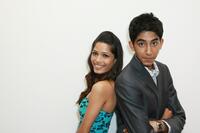Freida Pinto and Dev Patel at the 2008 Tribeca cinema series.