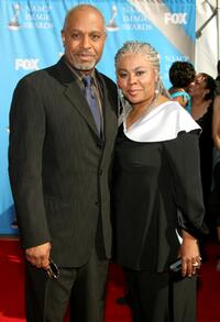 James Pickens, Jr. and wife Gina Pickens at the 38th annual NAACP Image Awards.