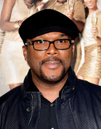 Director Tyler Perry at the California premiere of "The Single Moms Club."