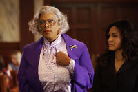 Tyler Perry as Madea and Ion Overman as Linda in "Tyler Perry's Madea Goes to Jail."