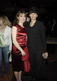 Rebecca Pidgeon and Michelle Joyner at the after party of the Los Angeles Premiere of Pulitzer prize-winning David Mamet's play "Boston Marriage."