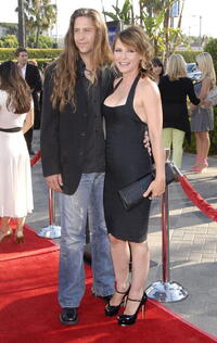DeDee Pfeiffer and a guest at the premiere of "Stardust."