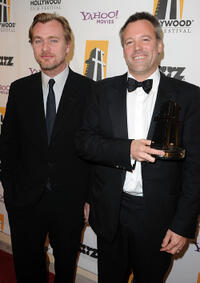Writer/director Christopher Nolan and Wally Pfister at the 14th Annual Hollywood Awards Gala.