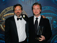 Wally Pfister and director Christopher Nolan at the American Society of Cinematographer's 23rd Annual Outstanding Achievement Awards.