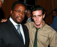 Wendell Pierce and James Ransone at the after party of the premiere of "Entourage."