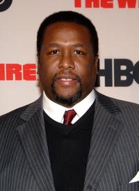 Wendell Pierce at the premiere of "The Wire."