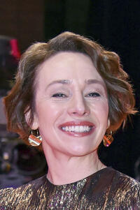 Ellie Piercy at the "Golda" premiere and European Shooting Stars 2023 award ceremony red carpet during the 73rd Berlinale International Film Festival.