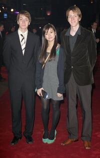 James Phelps, Katie Leung and Oliver Phelps at the premiere of "Eragon."