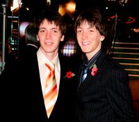 James and Oliver Phelps at the world premiere of "Harry Potter And The Goblet Of Fire."