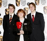 Oliver Phelps, Rupert Grint and James Phelps at the 11th British Academy Children's Film and Television Awards.