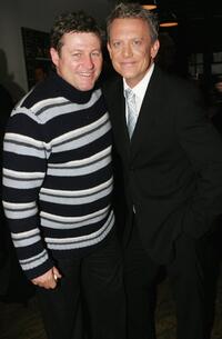Peter Phelps and Simon Burke at the "Studio A With Simon Burke" show launch.