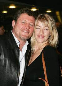 Peter Phelps and Donna at the premiere of "Footy Legends."