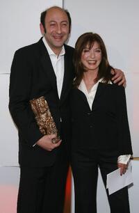 Kad Merad and Marie-France Pisier at the 32nd Cesars Film Awards ceremony.