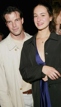 Lorenzo Pisoni and Elisabeth Waterston at the after-party of The Public Theater's summer benefit and opening night performance of "Much Ado About Nothing" in New York.