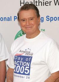 Regis Philbin at the promotion of "America on the Move Day."