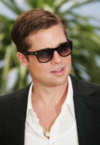 Brad Pitt at the Cannes photocall for "Ocean's Thirteen." 